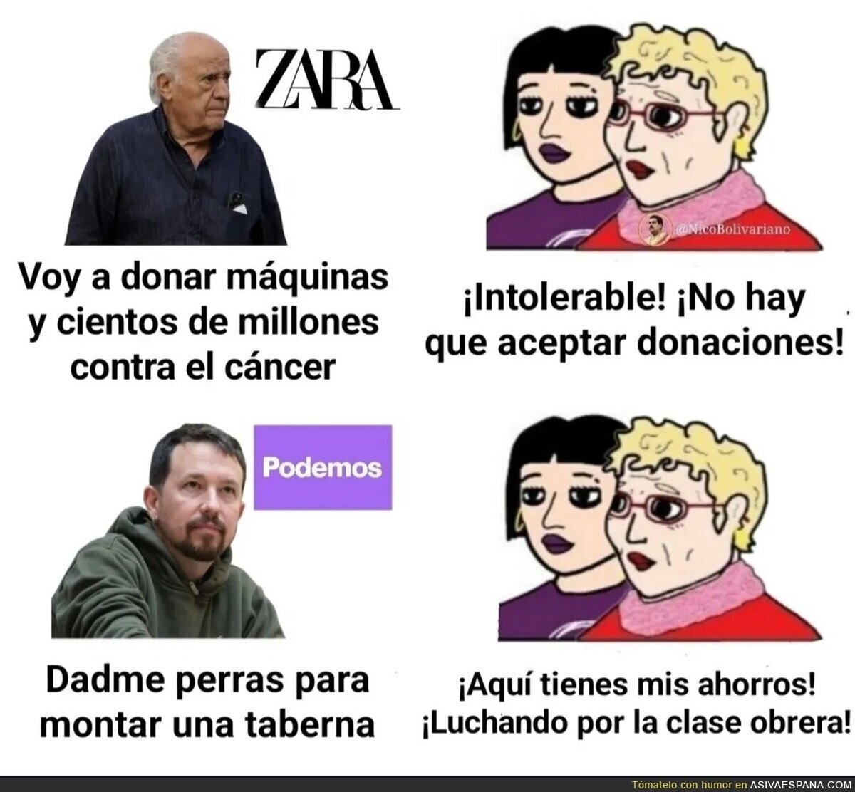 Otro rico pidiendo dinero...