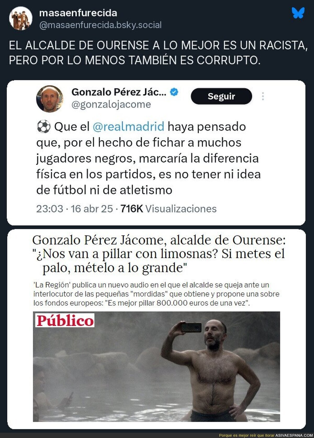 El entrañable Alcalde de Ourense