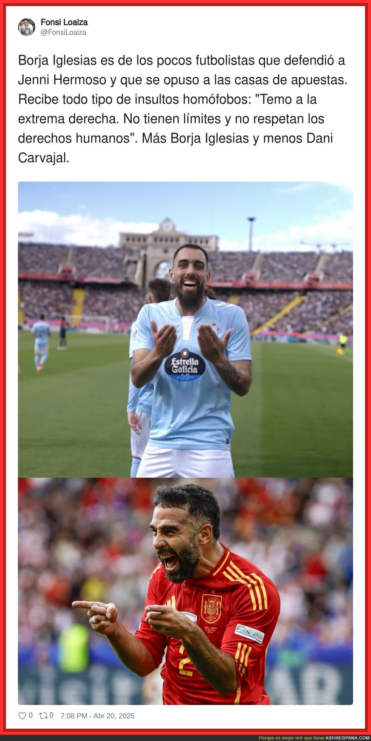 Cada uno tiene un bando a quien defender