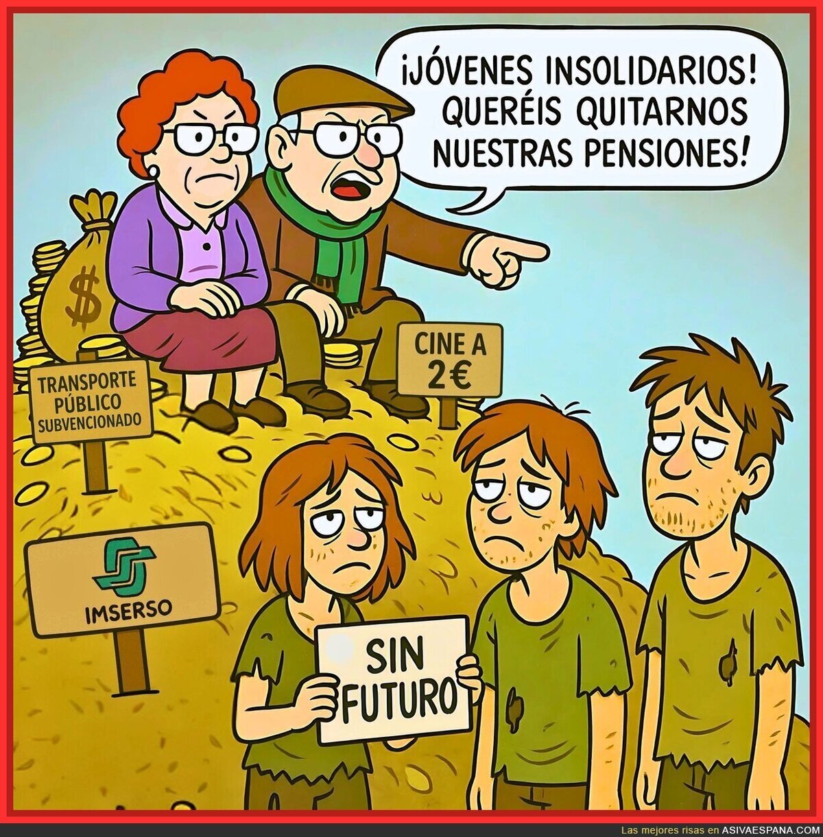 Así son algunos pensionistas