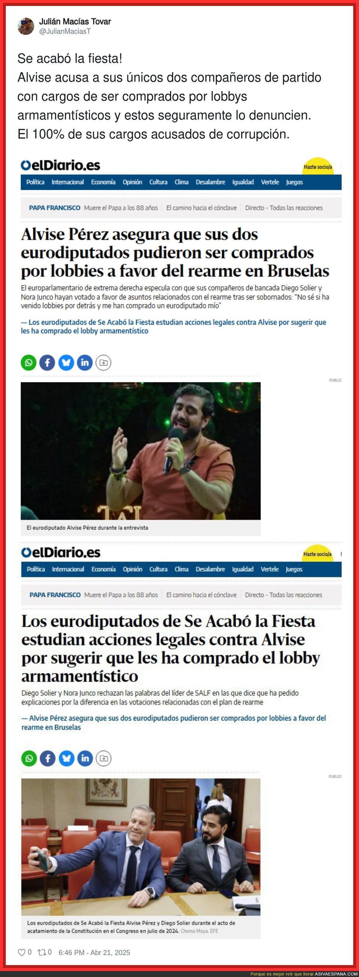 Se complican las cosas en 'Se acabó la fiesta'