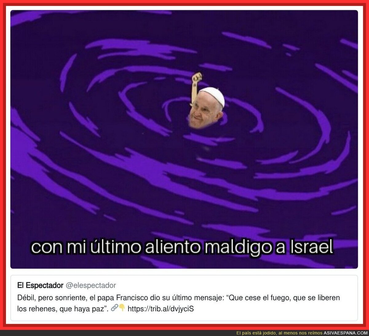 El Papa no se calló hasta el final