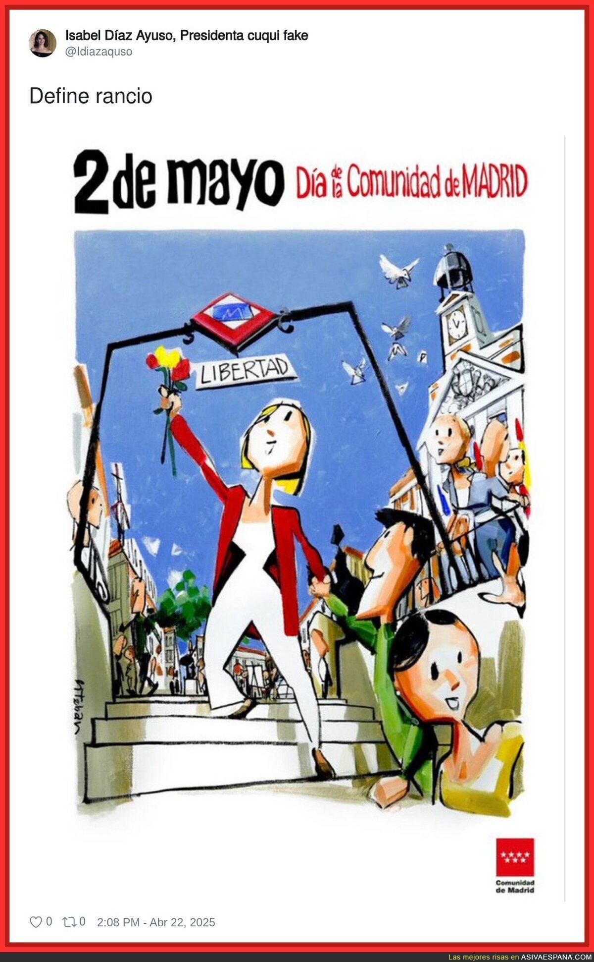 El cartel promocional del 2 de mayo en Madrid