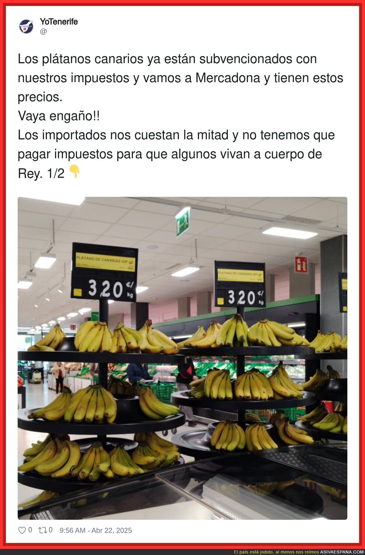¿Y este precio de un producto nacional de España a qué se debe?