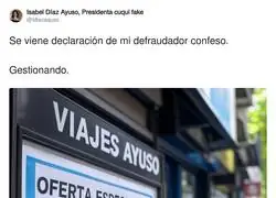 Ayuso prepara su hu&iacute;da de Espa&ntilde;a