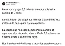 Gran estrategia de Pedro con Israel