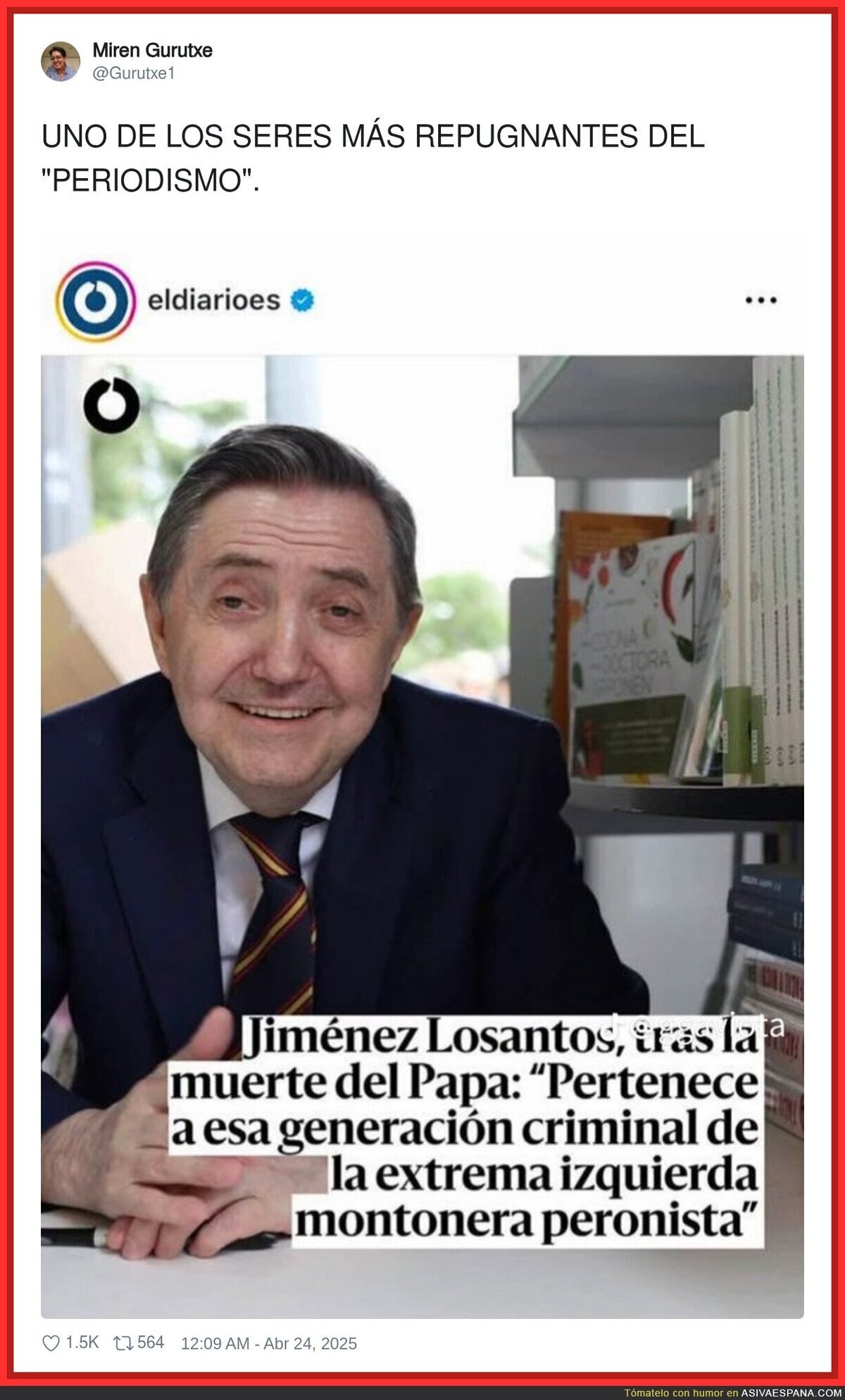 Así opina Jimenez Losantos sobre el Papa Francisco