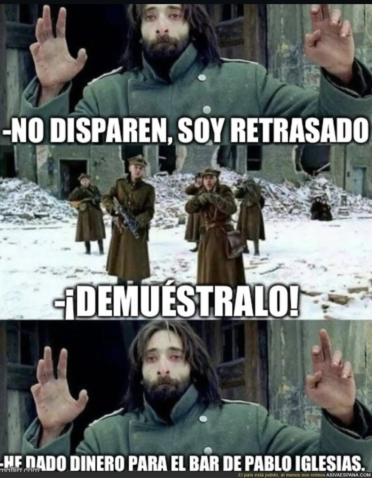 Dar dinero a un rico para su taberna