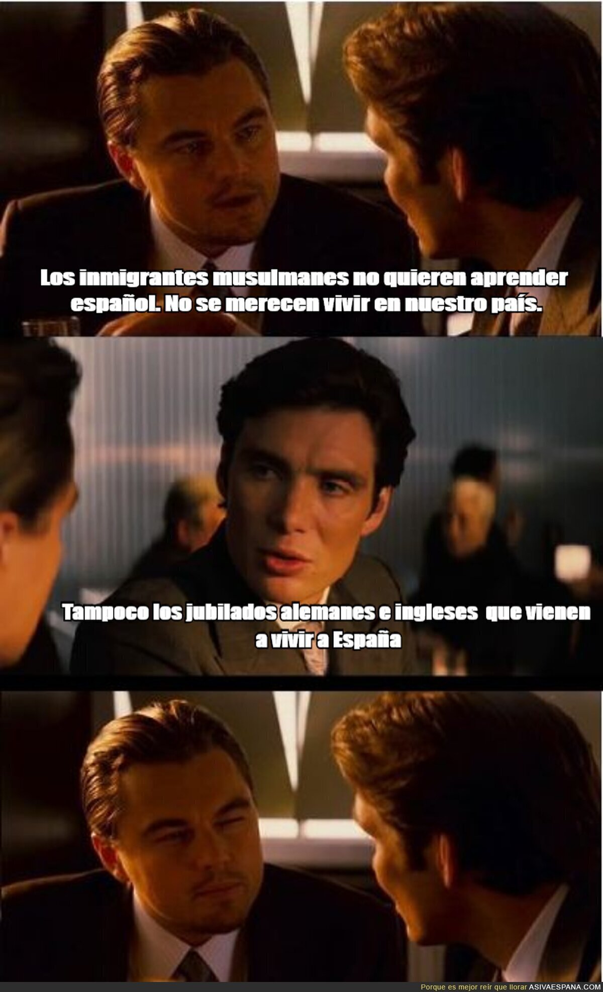 Si los inmigrantes son blancos no importa