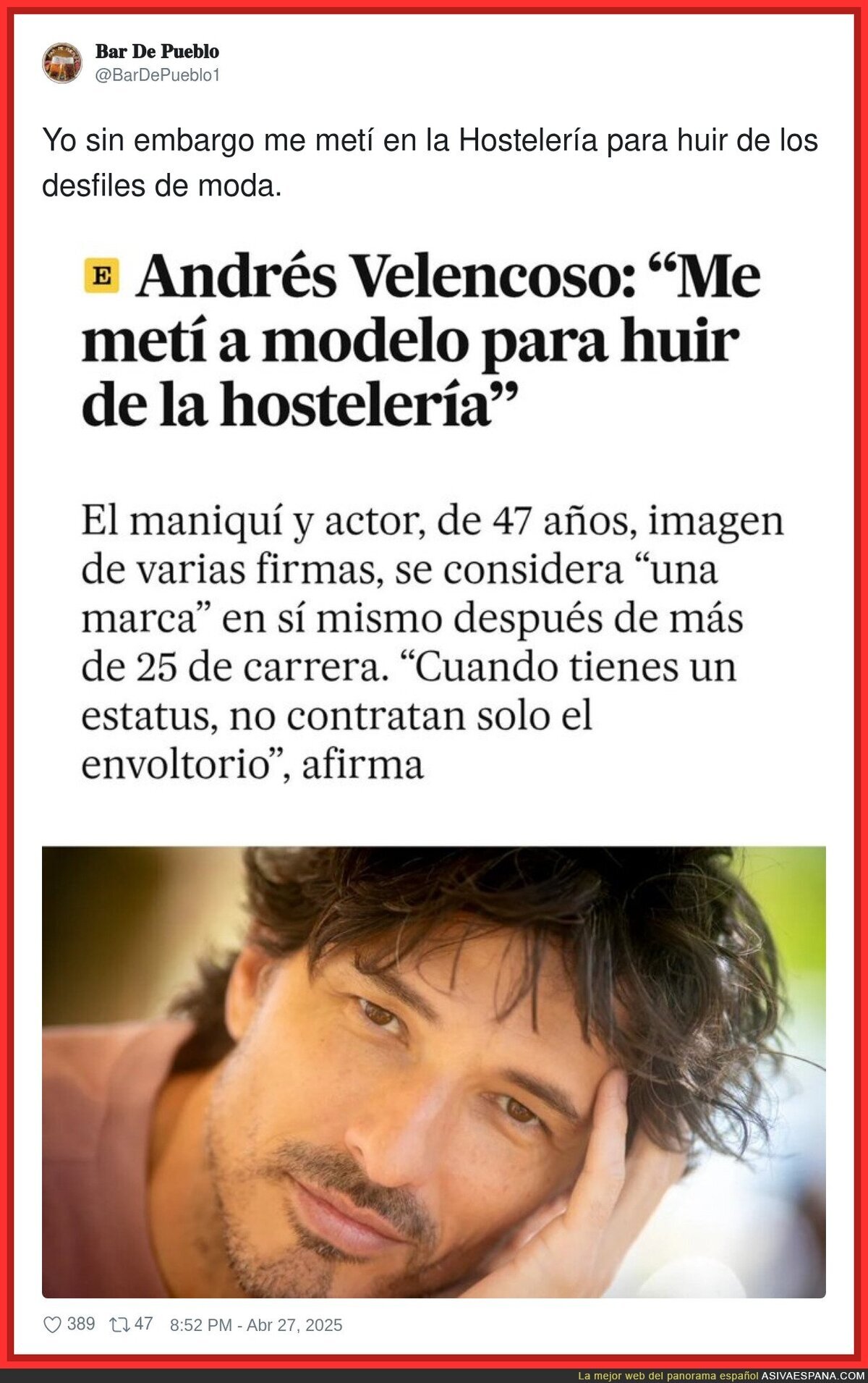 La falta de respeto de Velencoso