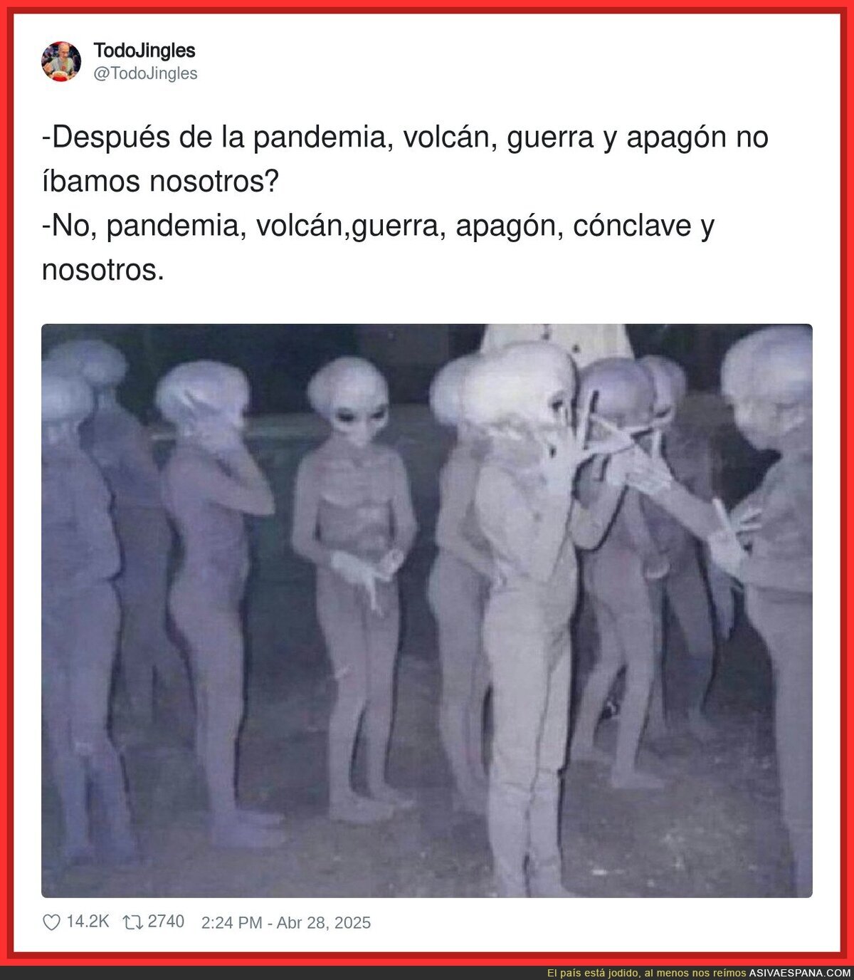 Las catástrofes turnándose para arruinarnos los días