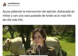 Ayuso es una parodia de si misma