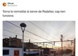 Normalidad en el servicio de Rodalies