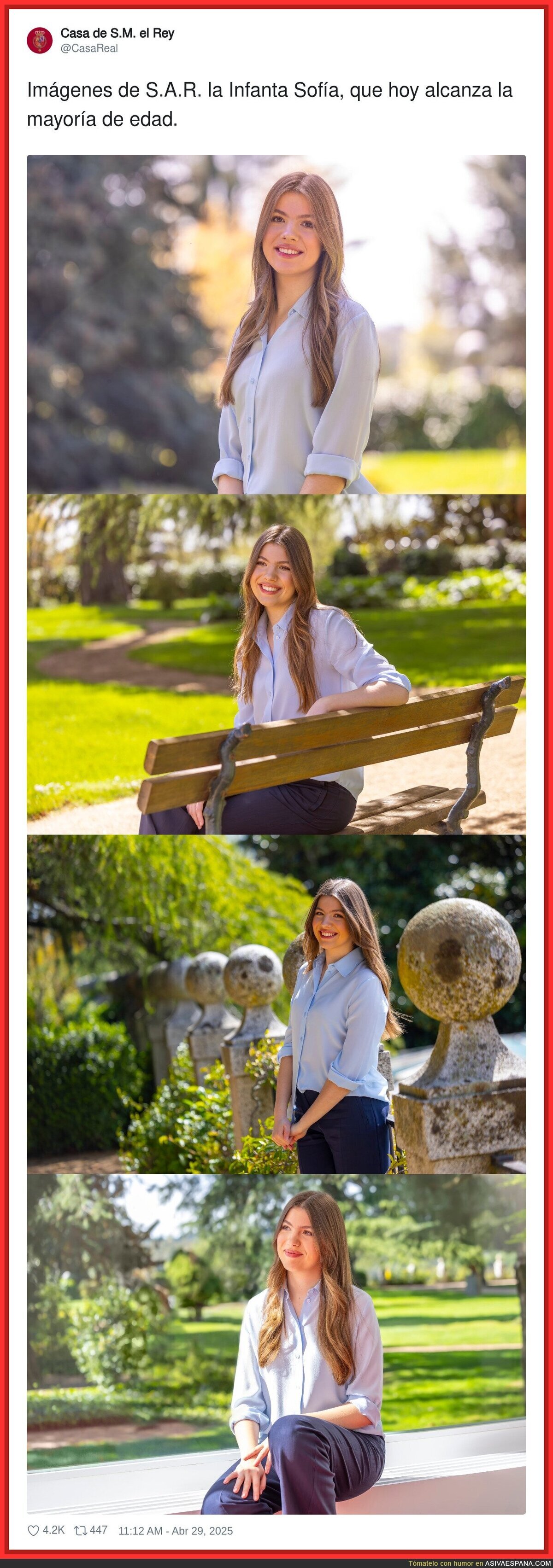 La infanta Sofía ya es mayor de edad