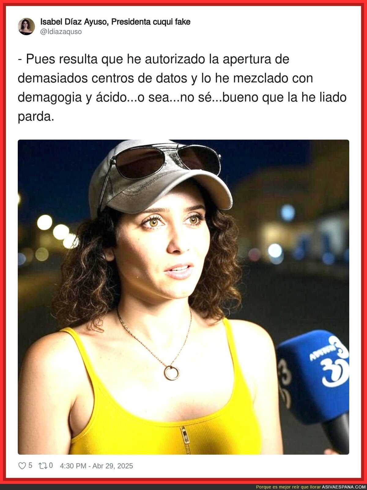 Liada máxima en España