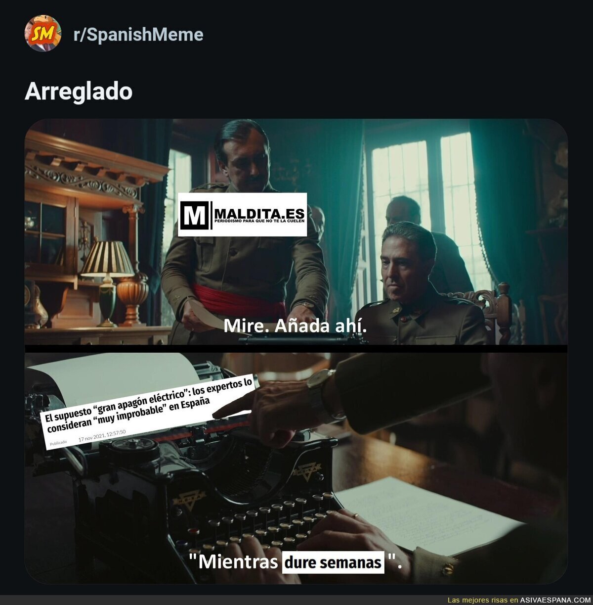 Arreglado el titular