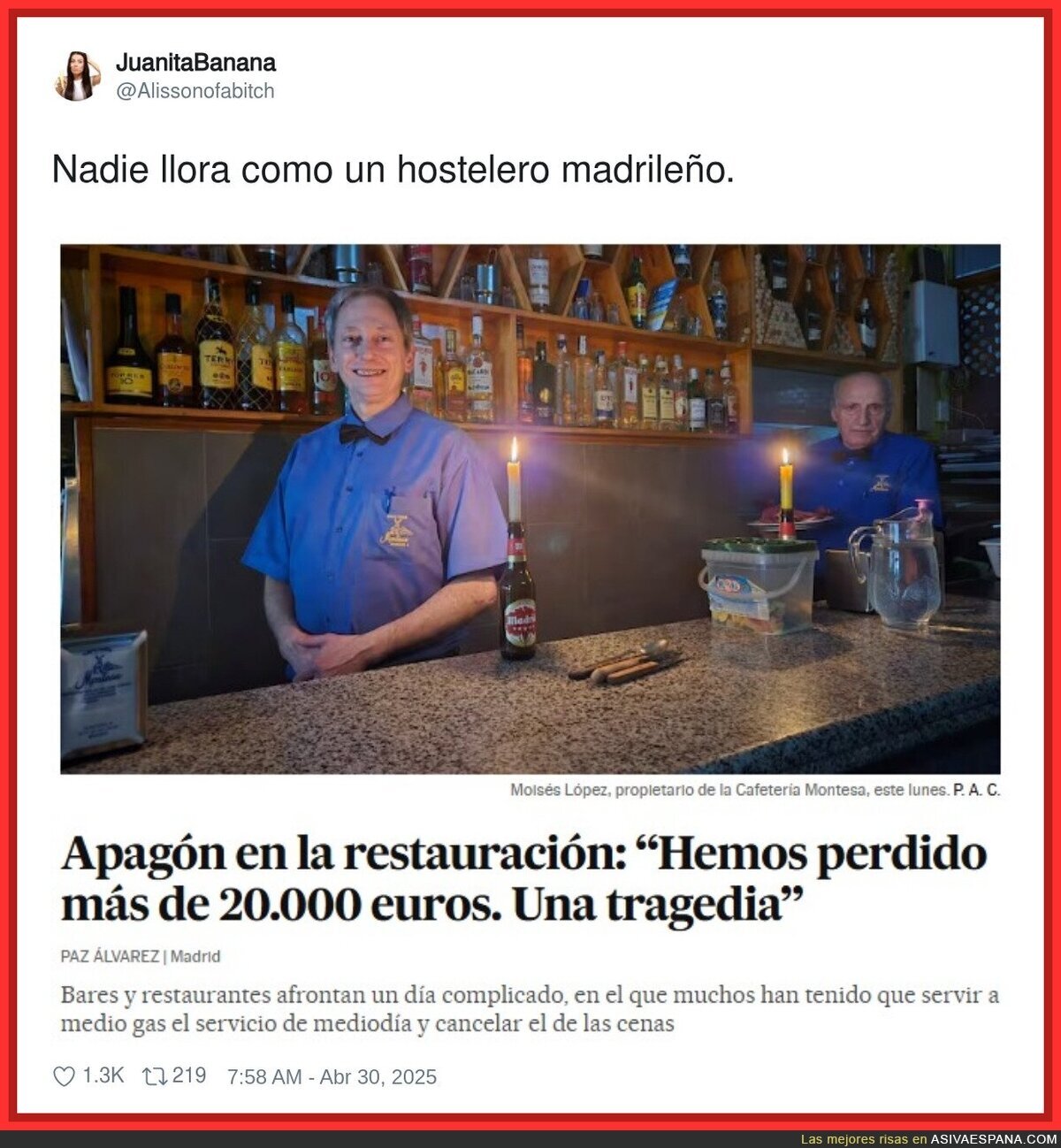 Otro drama con los hosteleros