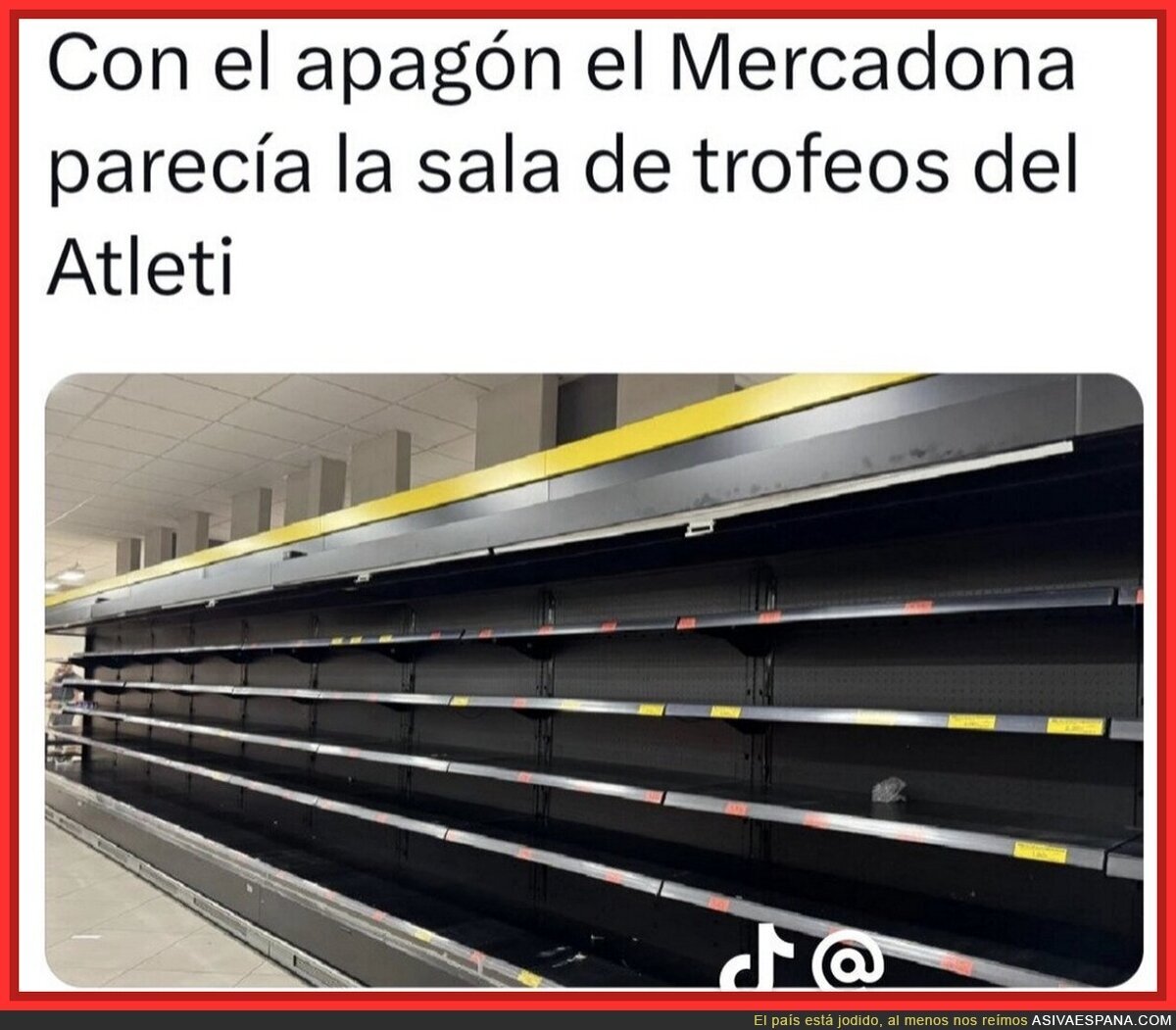 Surrealista las imágenes que se viven en España ante una catástrofe