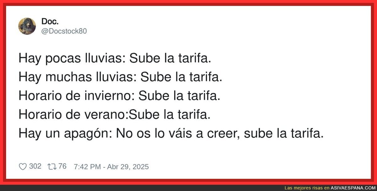 Las eléctricas siempre ganan