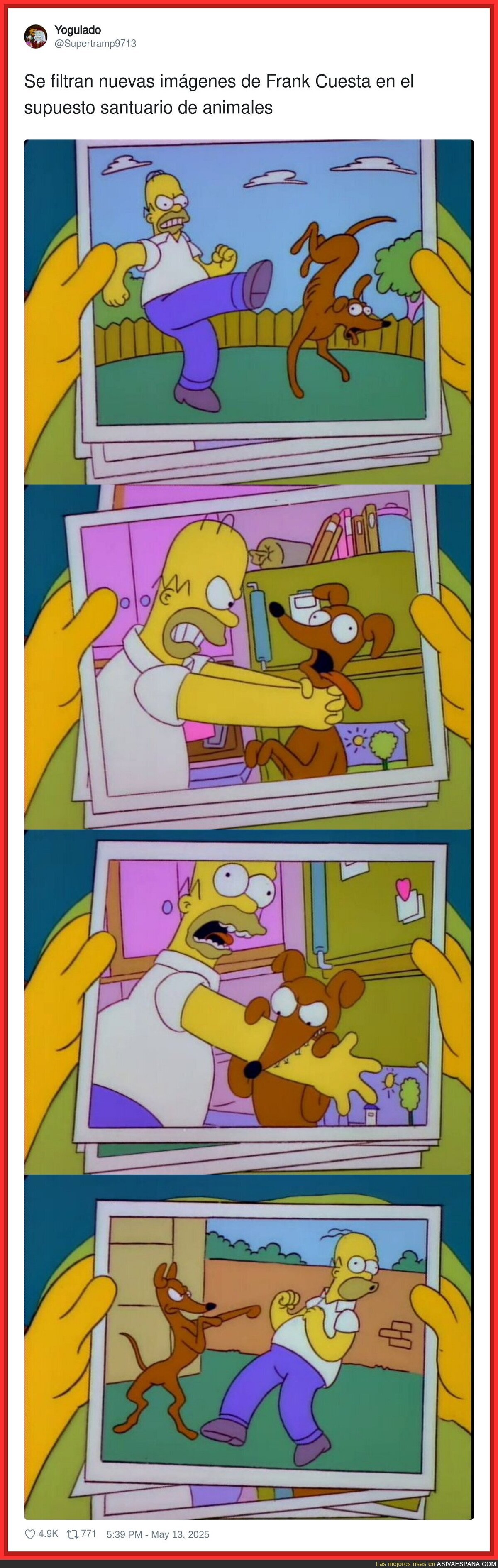 El trato de Frank Cuesta con los animales según Chi