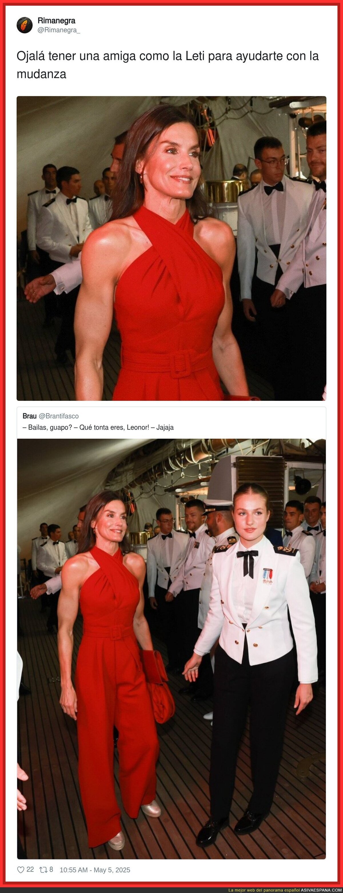 ¿Y esos músculos de Letizia?