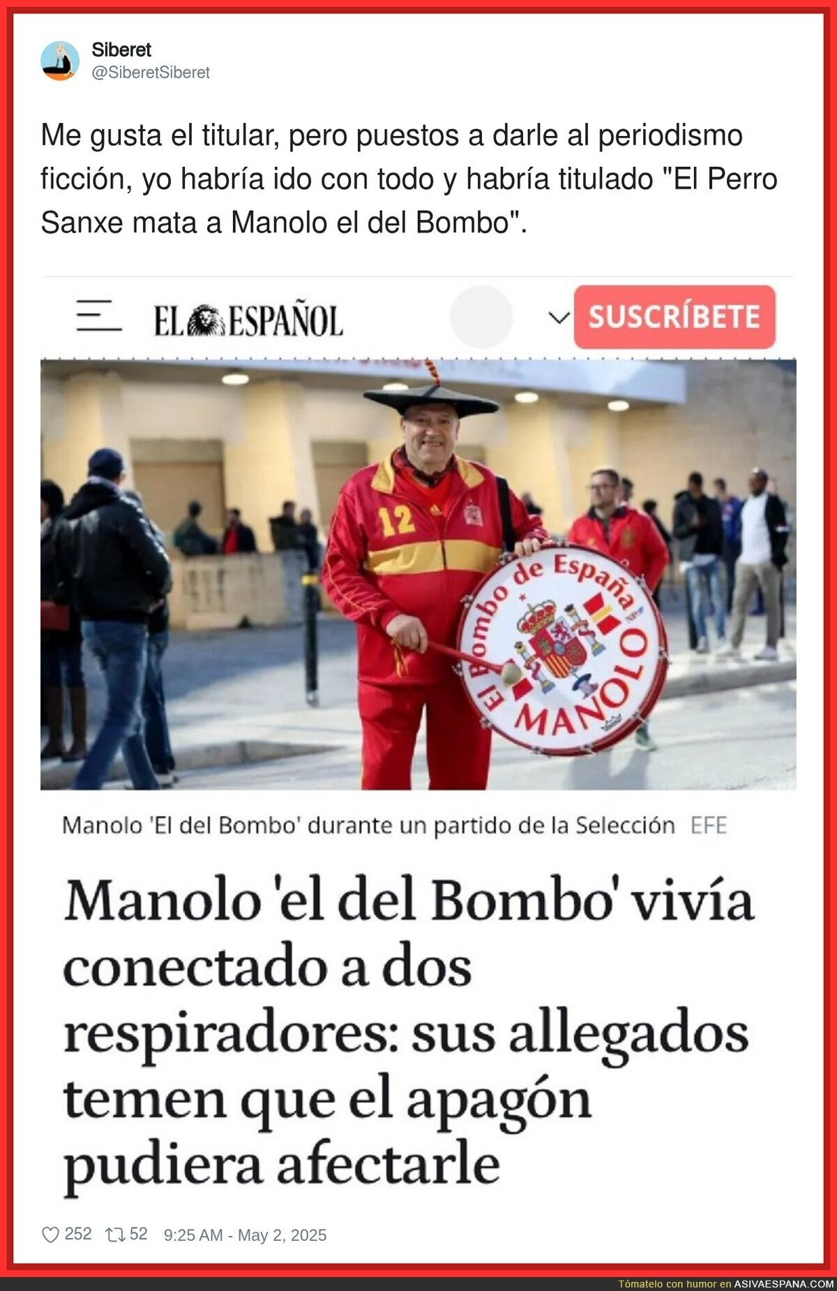 La edad de oro del periodismo llega con Manolo el del bombo y la causa de su muerte