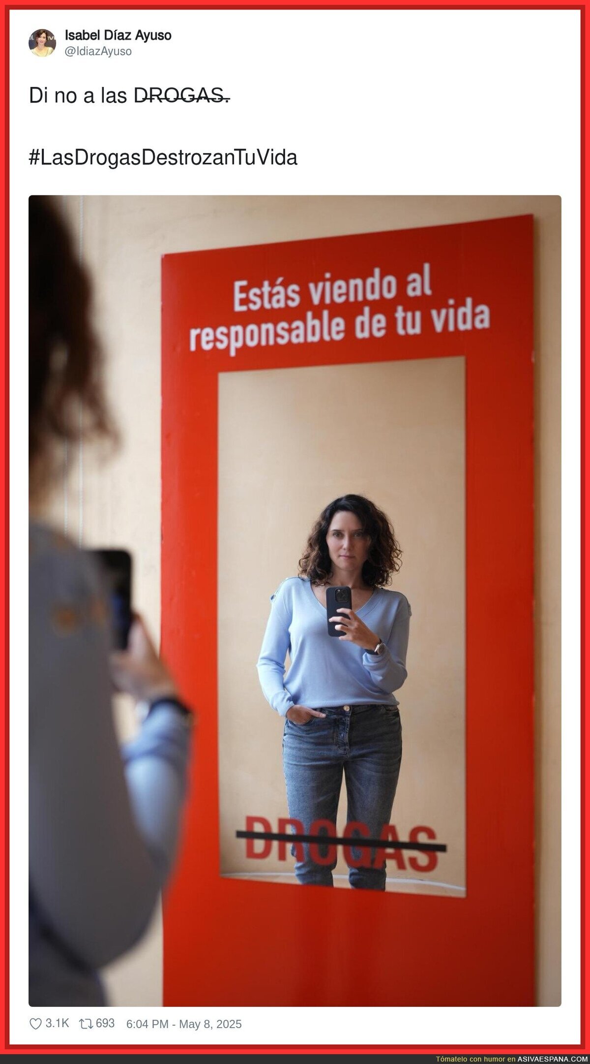 Un mensaje un tanto confuso