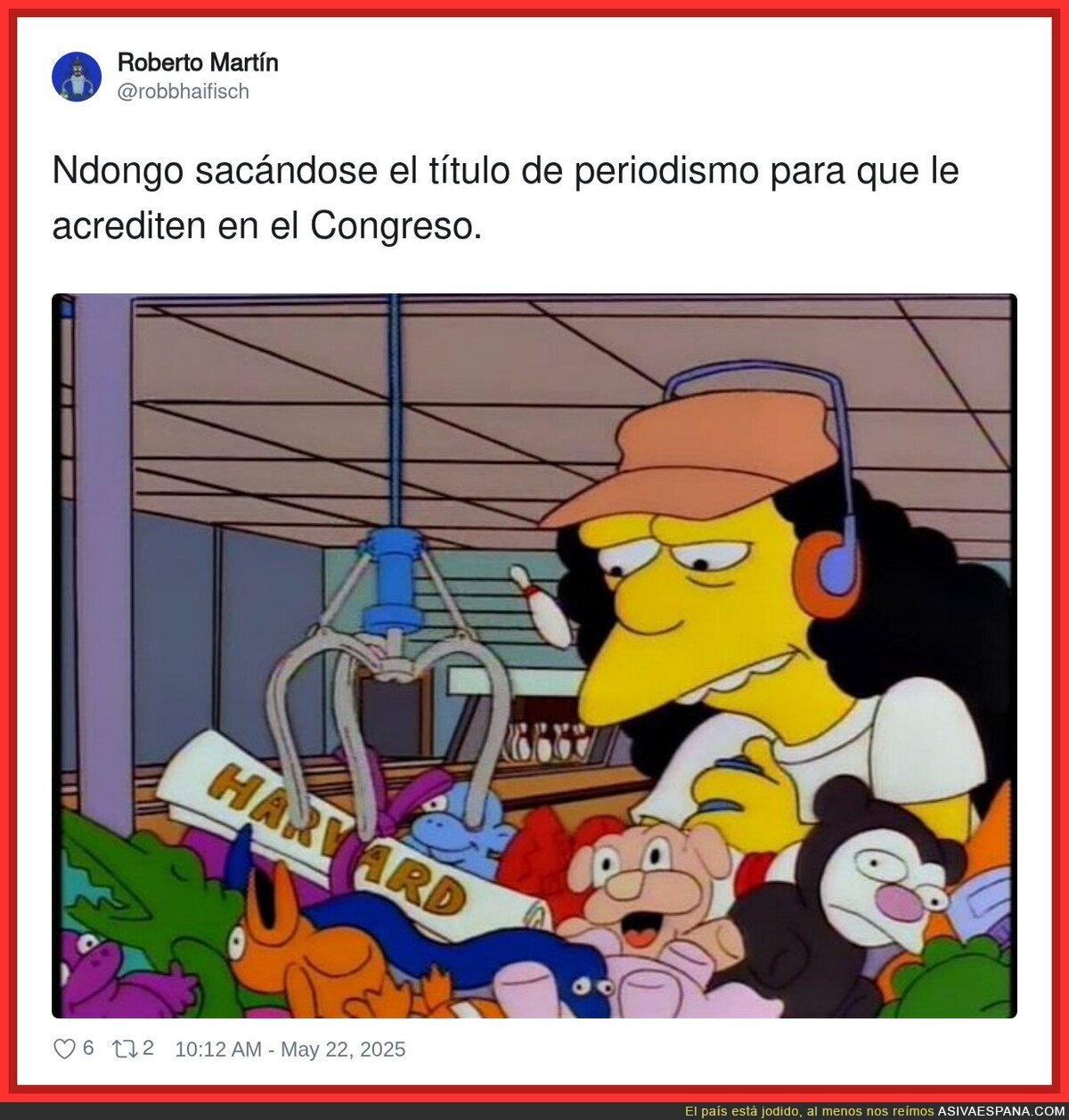 Ahora se entiende que Ndongo se haga llamar periodista