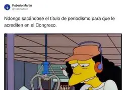 Ahora se entiende que Ndongo se haga llamar periodista