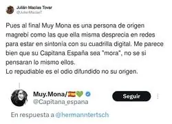 El odio de Capitana Espana hacia los suyos es incomprensible