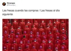 Hay que tener cuidado con las fresas