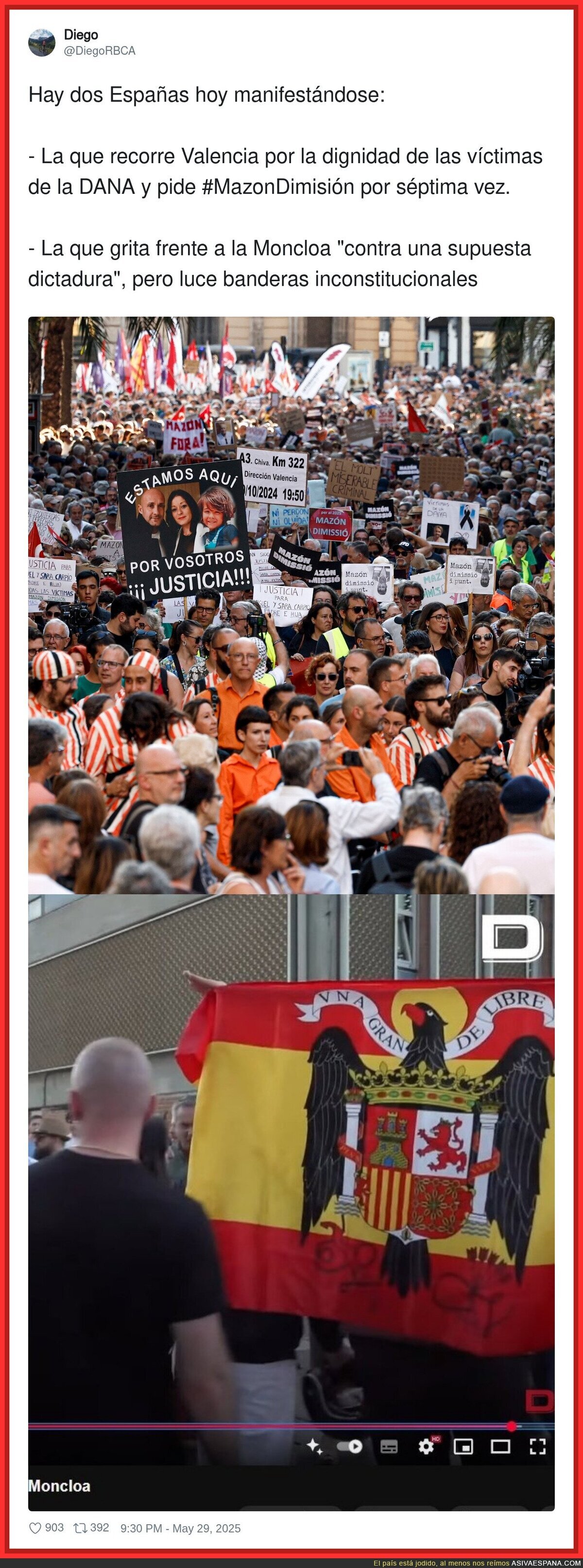 Tú eliges el bando del que quieres pertenecer en las manifestaciones