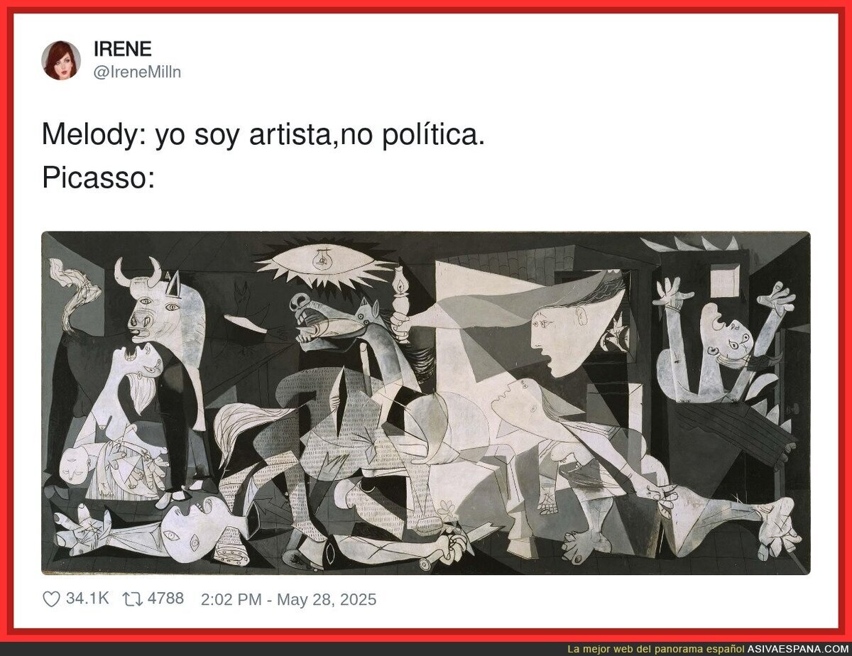 Picasso le da un revés a Melody
