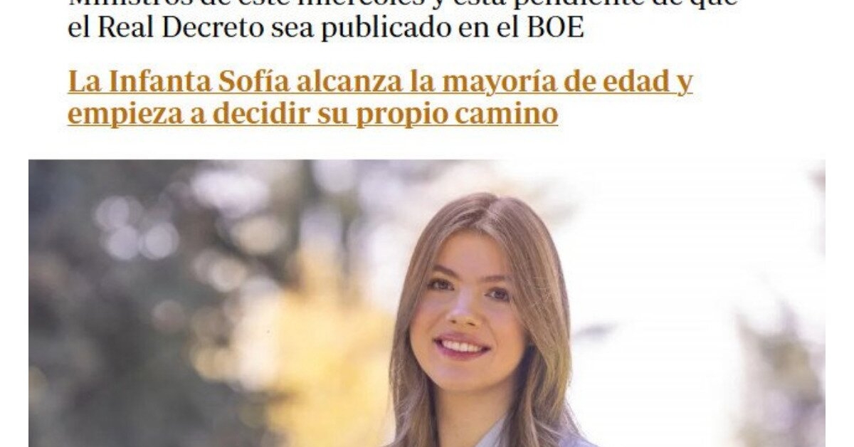 ¿Qué tipo de premio merece la Infanta Sofía que no merezca cualquier ...
