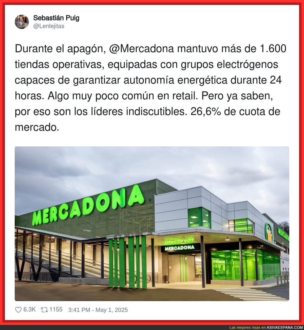 La estrategia de Mercadona ante el apagón