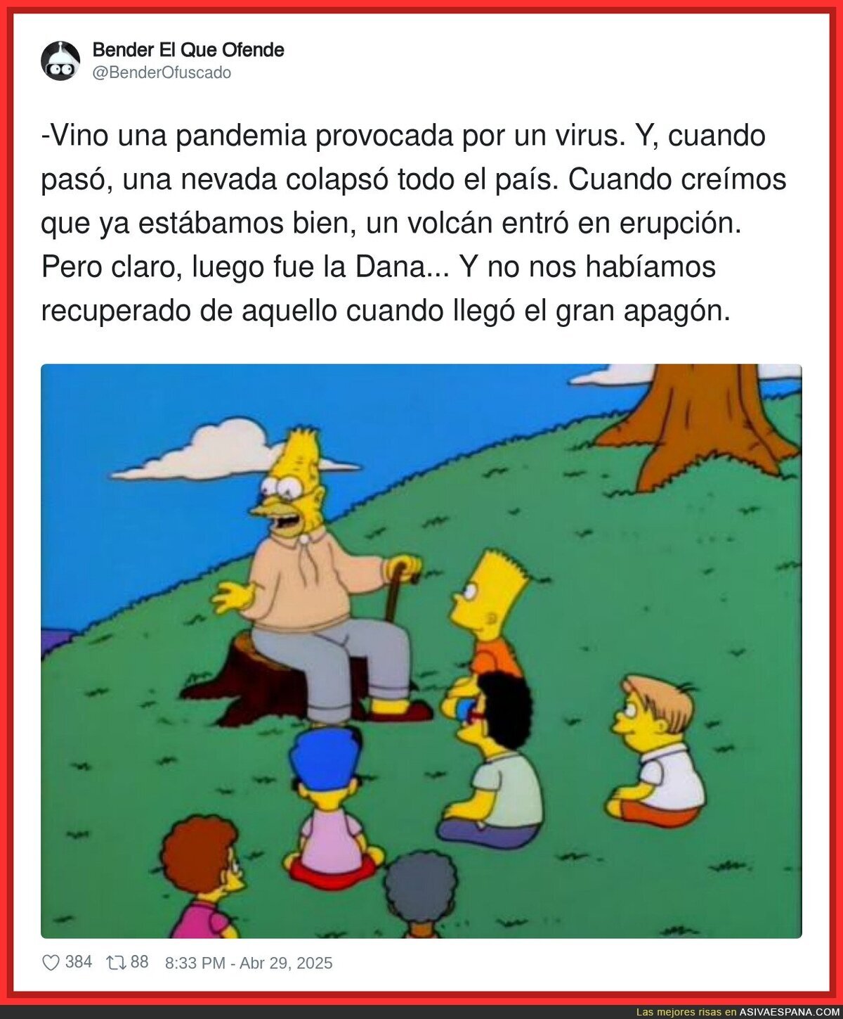 España vive en un apocalipsis continuo
