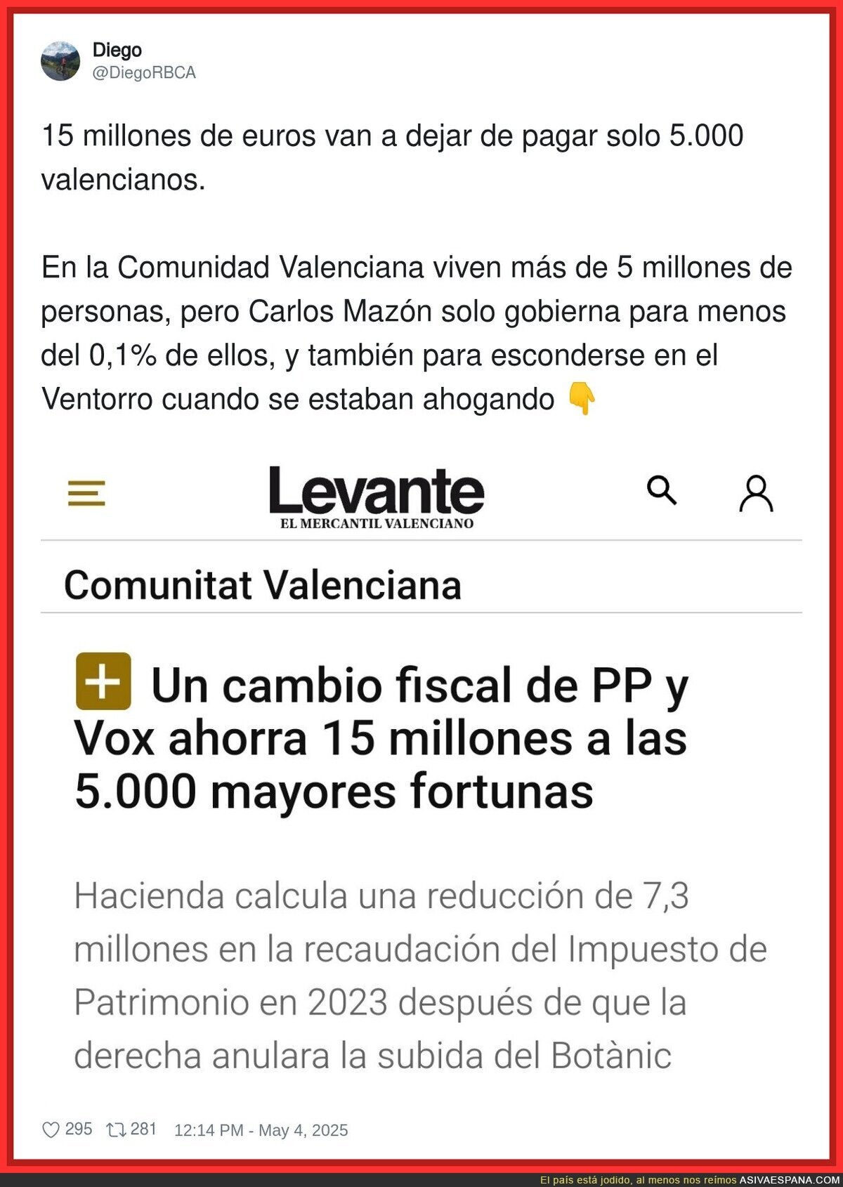 Para la gente que gobierna el PP en Valencia