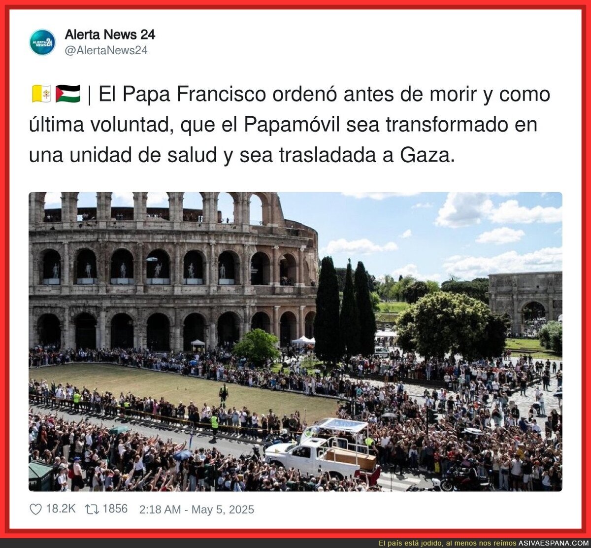 El gran acto del Papa Francisco tras su fallecimiento