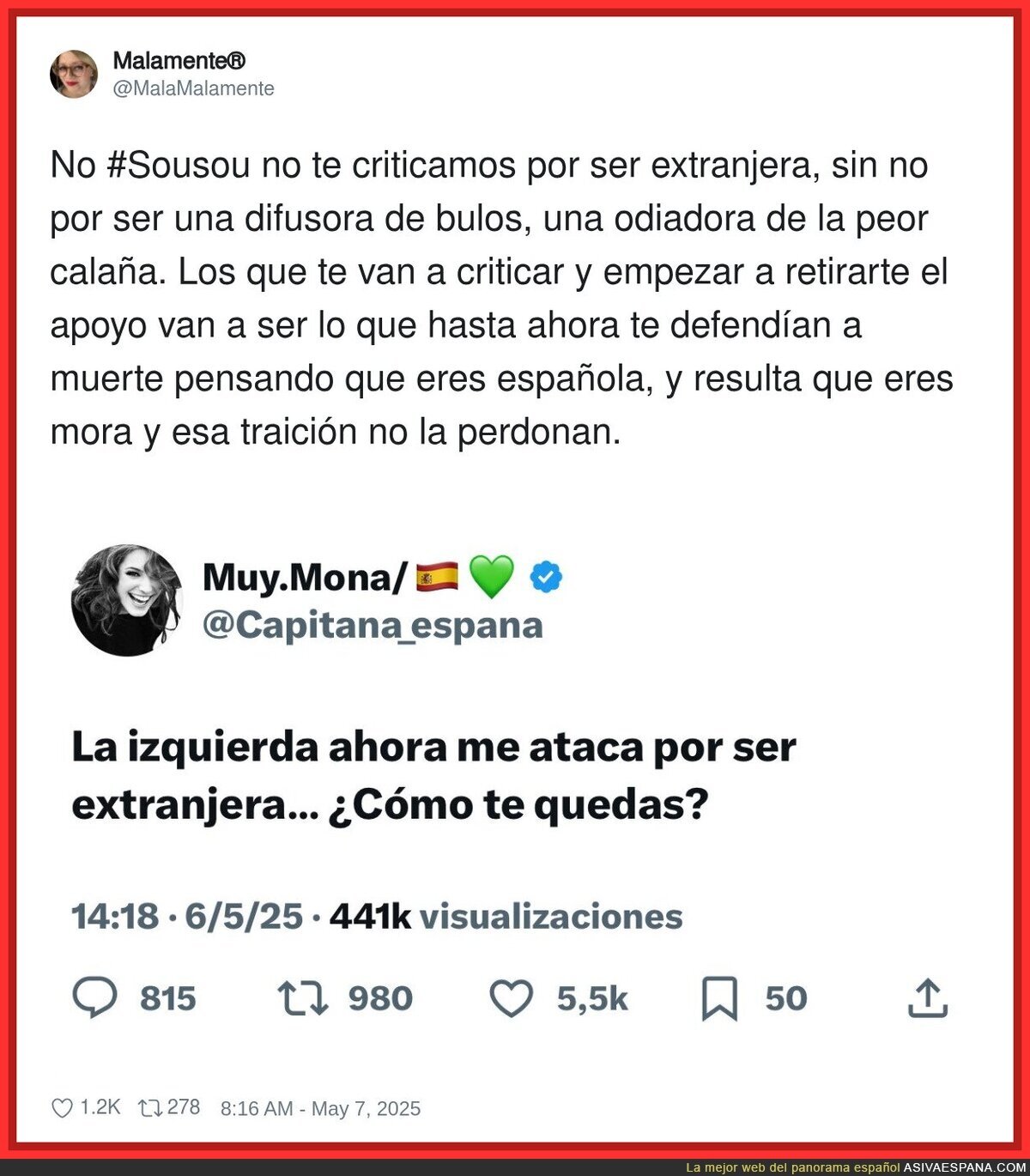Resulta que la difusora de bulos de la ultraderecha es argelina