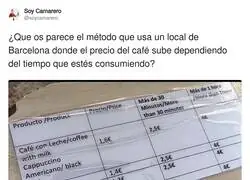 &iquest;Qu&eacute; har&iacute;as si entras a un bar donde te controlan el tiempo por tomar un caf&eacute;?