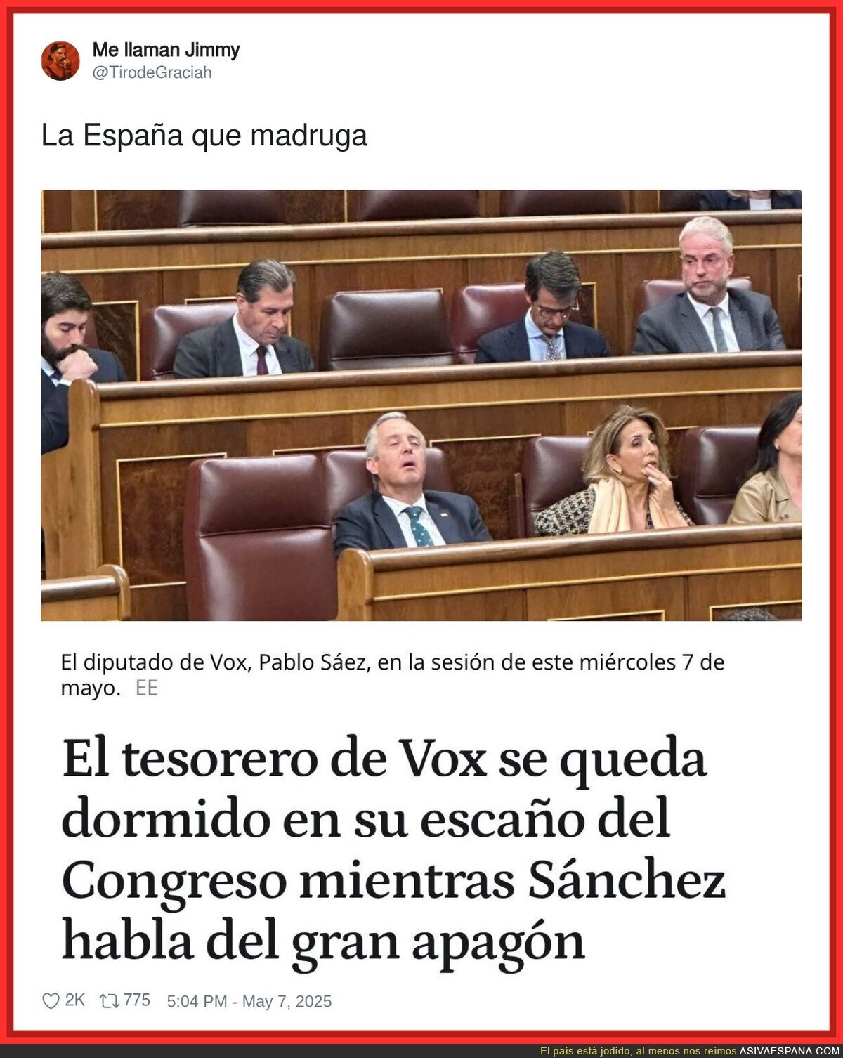 Que bien la gente que madruga de VOX