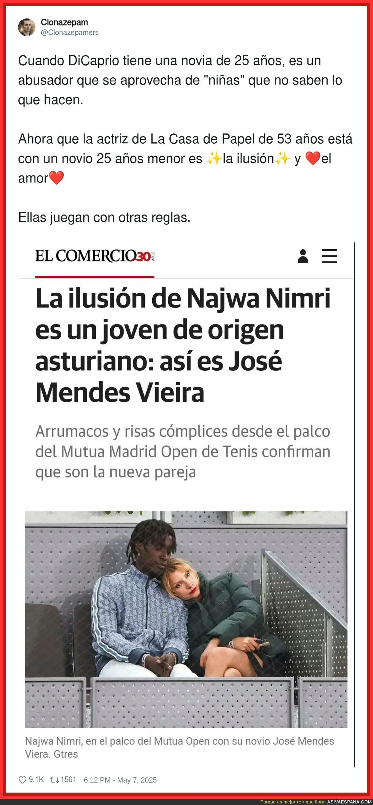 Así cambia la historia cuando es una mujer cuando está con un jóven y viceversa