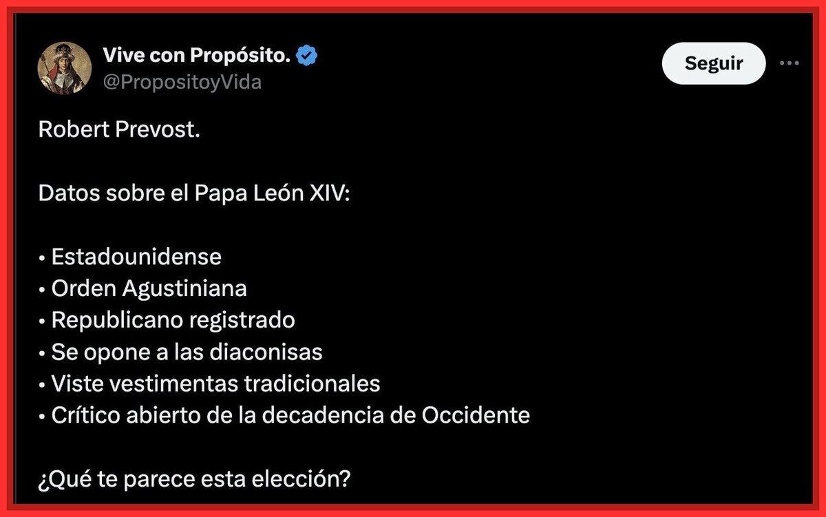 Sobre el nuevo Papa Leon XIV