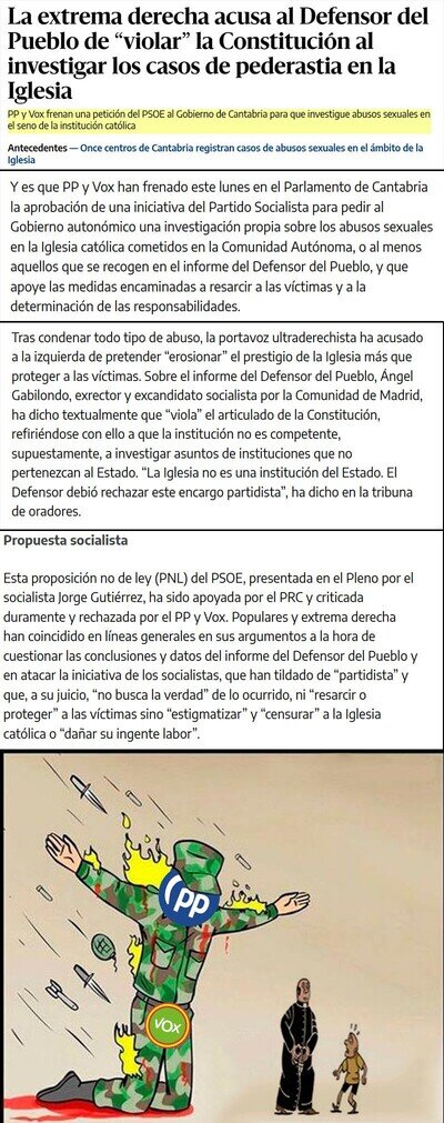 Tranquilos, la iglesia est&aacute; en buenas manos.
