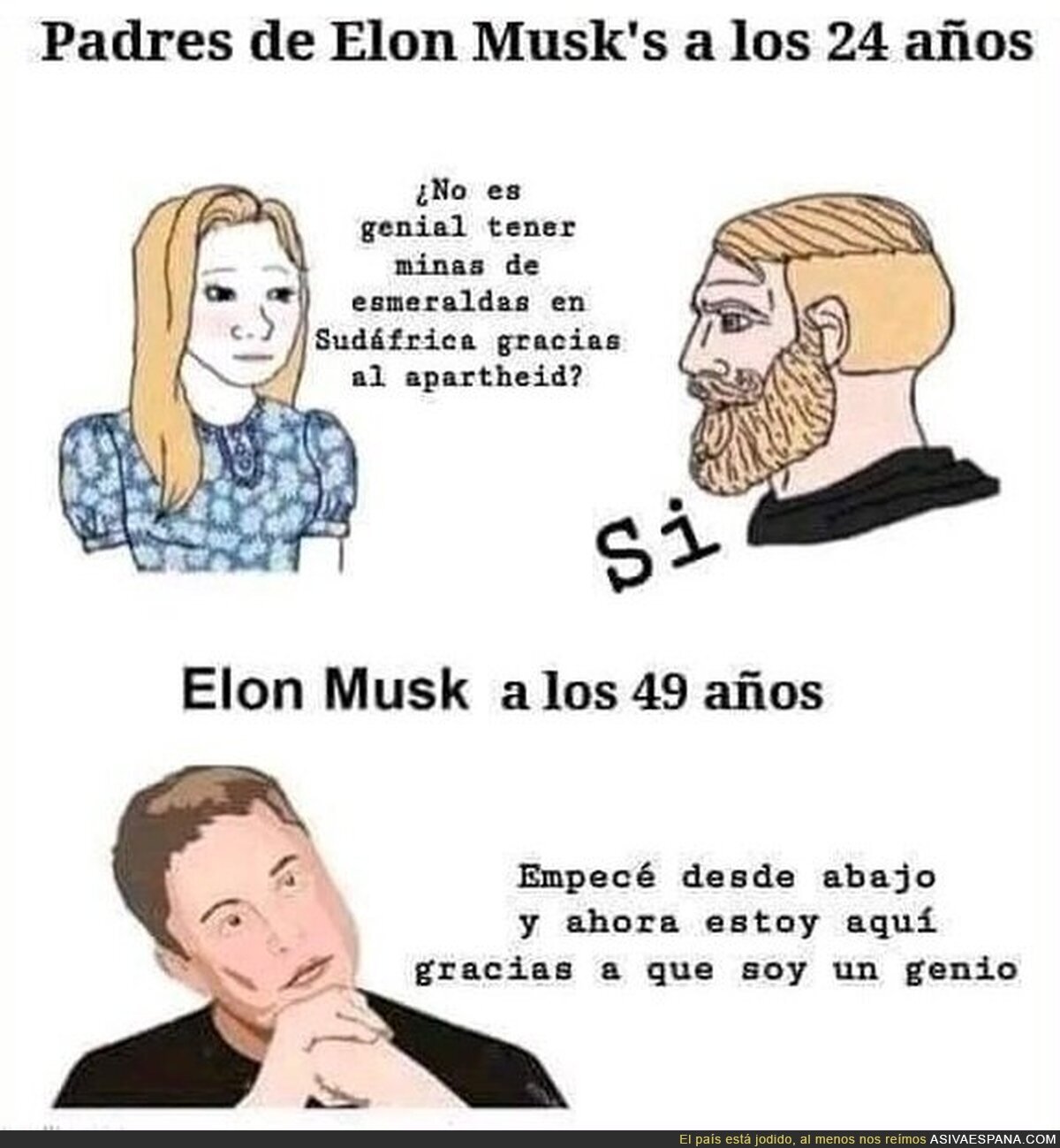 El ''sudor de la frente'' del facha rico promedio.