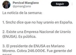 Manipulaci&oacute;n sobre el Uranio en Espa&ntilde;a