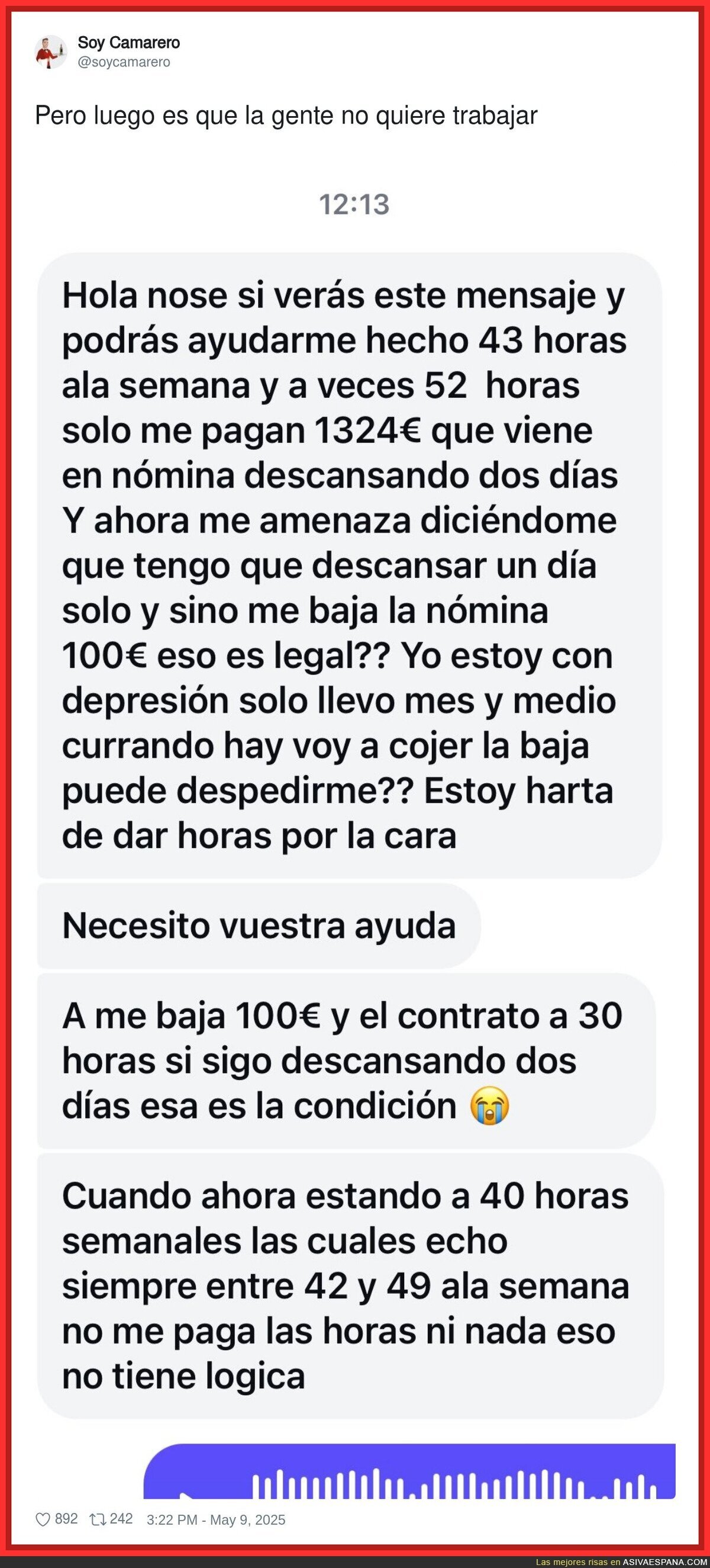 El abuso en la restauración no acaba nunca