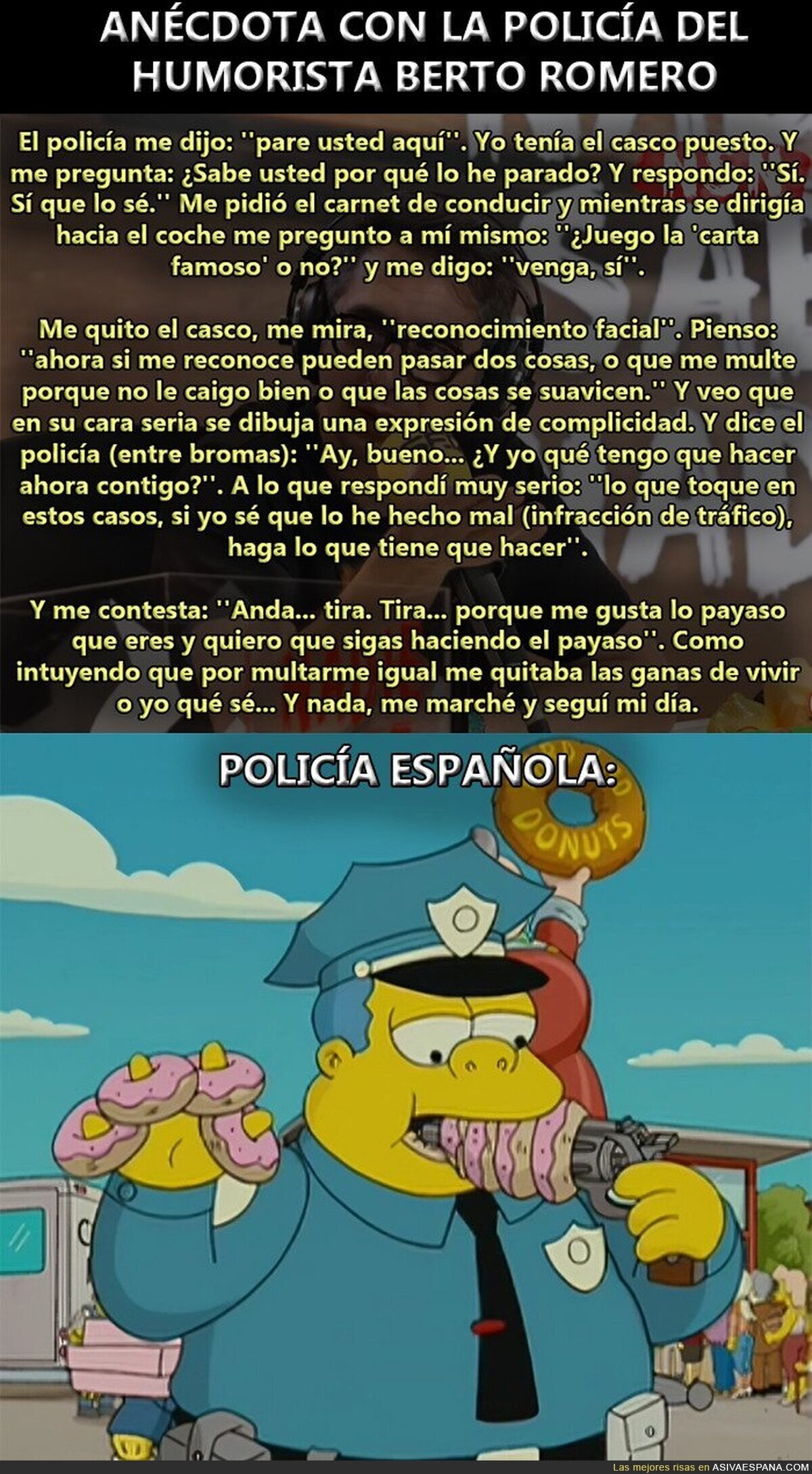 Cometes tú esa misma infracción y te quitan hasta el DNI