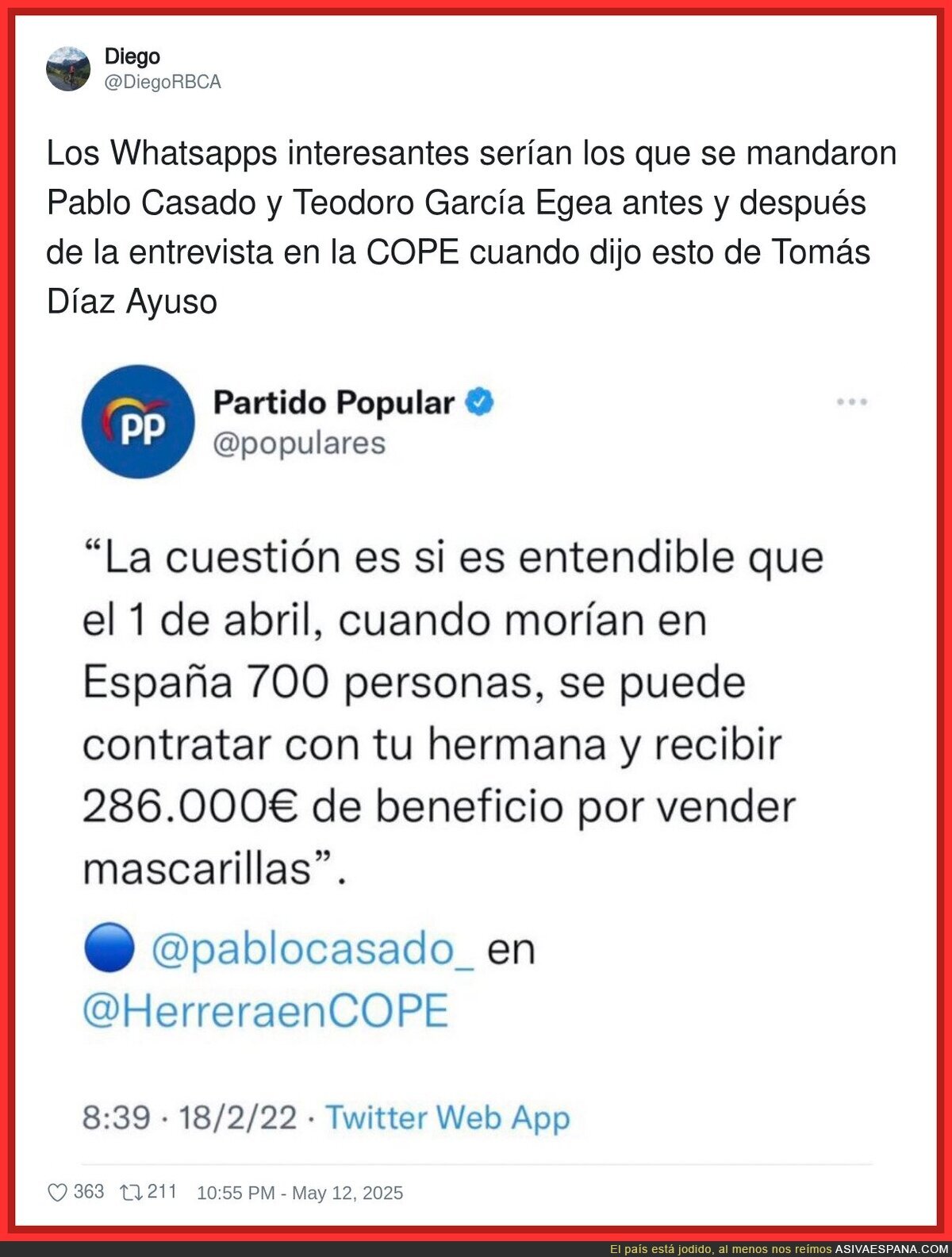 Hay mensajes que si interesan de verdad