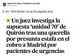 Hay mucho l&iacute;o con Quir&oacute;n